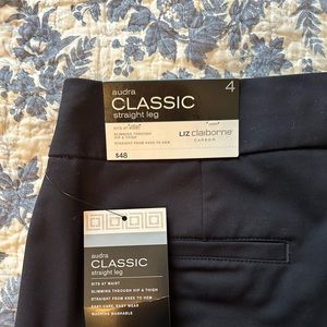 LizClaiborne Career Audra Classic StraightLeg Pant